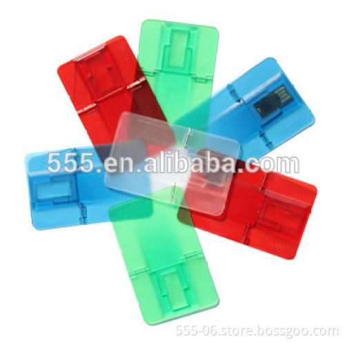 Folding card shape usb flash drives, business card usb flash drive, pen usb drive in multi color